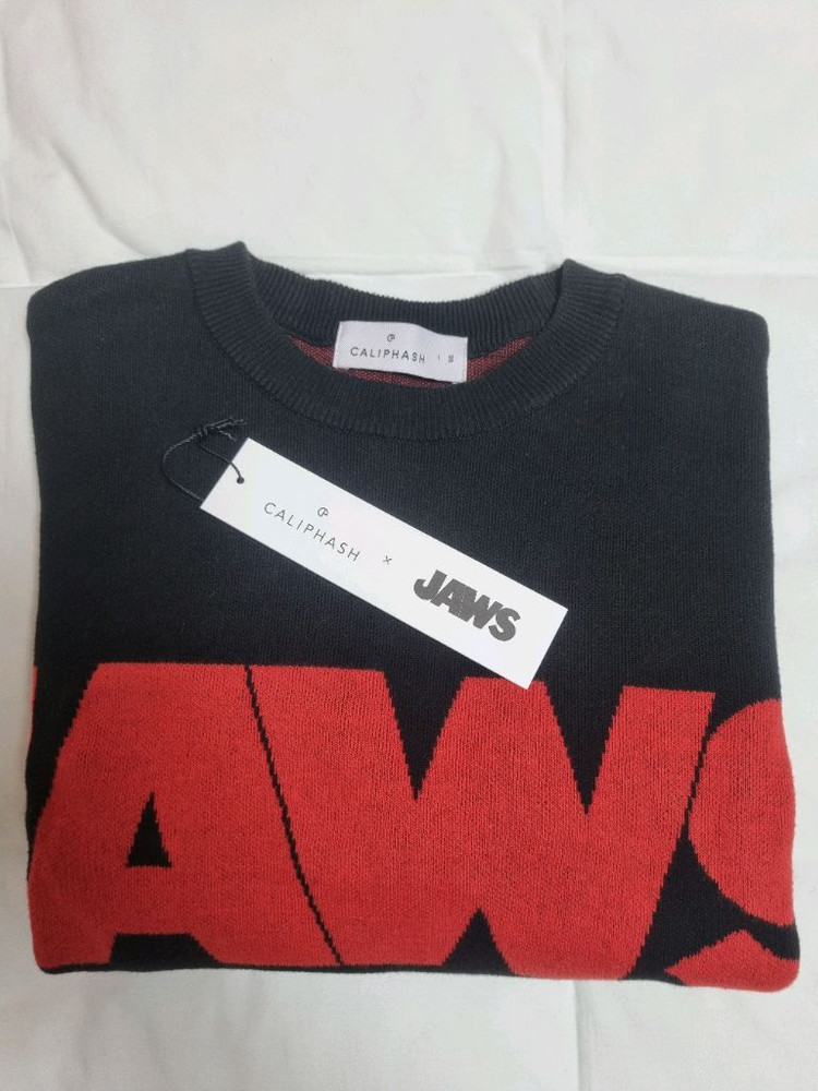 칼리프에쉬 죠스 콜라보 블랙 오버핏 니트 105사이즈 판매합니다~!--6