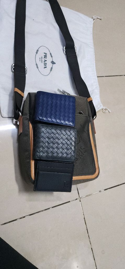 루이비통 자가드 크로스백/ 서류가방--5