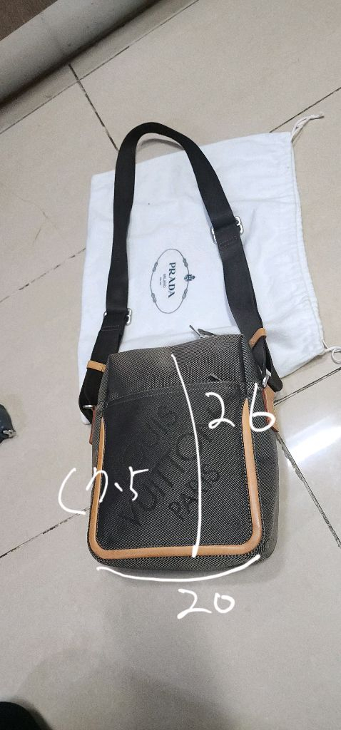 루이비통 자가드 크로스백/ 서류가방--9