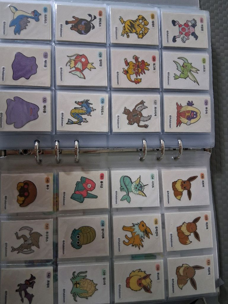 포켓몬띠부실 1세대 완제품 판매 이미지