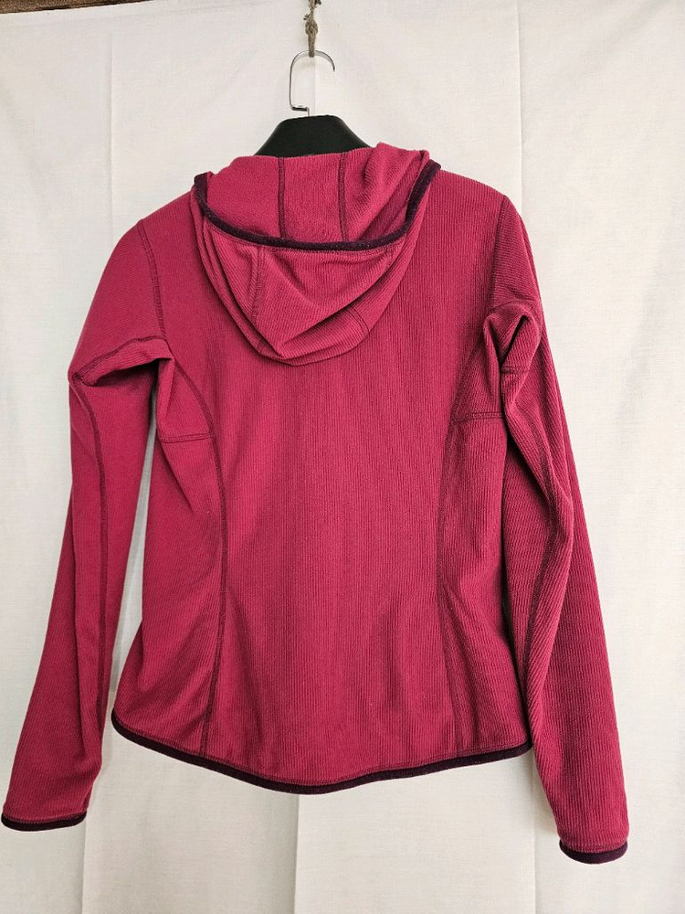 아크테릭스 여성 후드 버건디--1