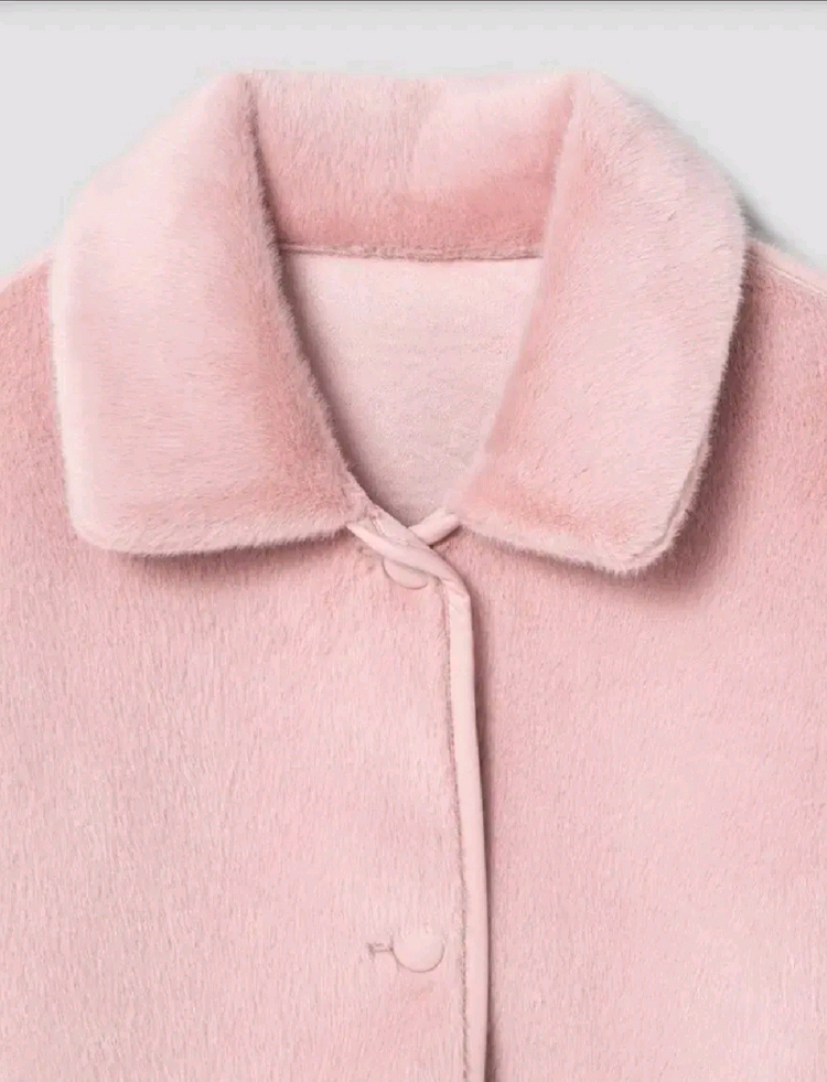 에잇세컨즈 핑크퍼자켓 핑크무스탕 이미지