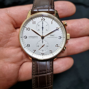 iwc 포르투기저 크로노 18k 금통 41mm 이미지