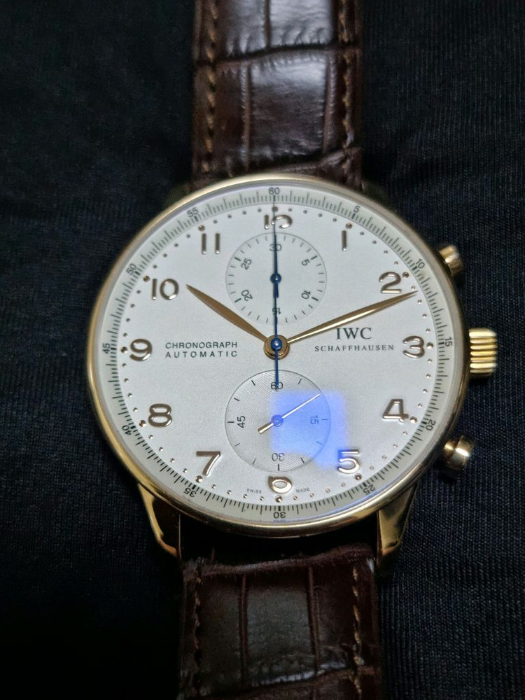 iwc 포르투기저 크로노 18k 금통 41mm 이미지