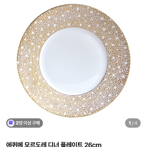베르나르도 에퀴메 모르도레 디너 플레이트 26cm 프랑스 정품 미사용 새제품 팝니다.