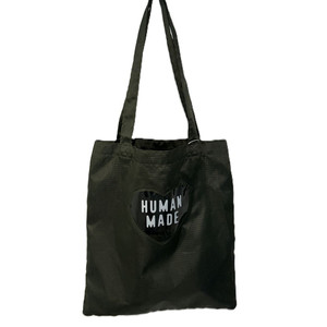 휴먼 메이드 하트 로고 토트백 올리브 드랩