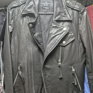 SixtoFive 빈티지 양가죽 라이더 가죽자켓