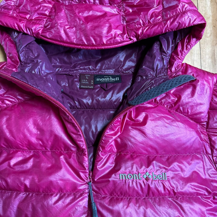 몽벨 경량패딩 다운자켓 핑크 L--10