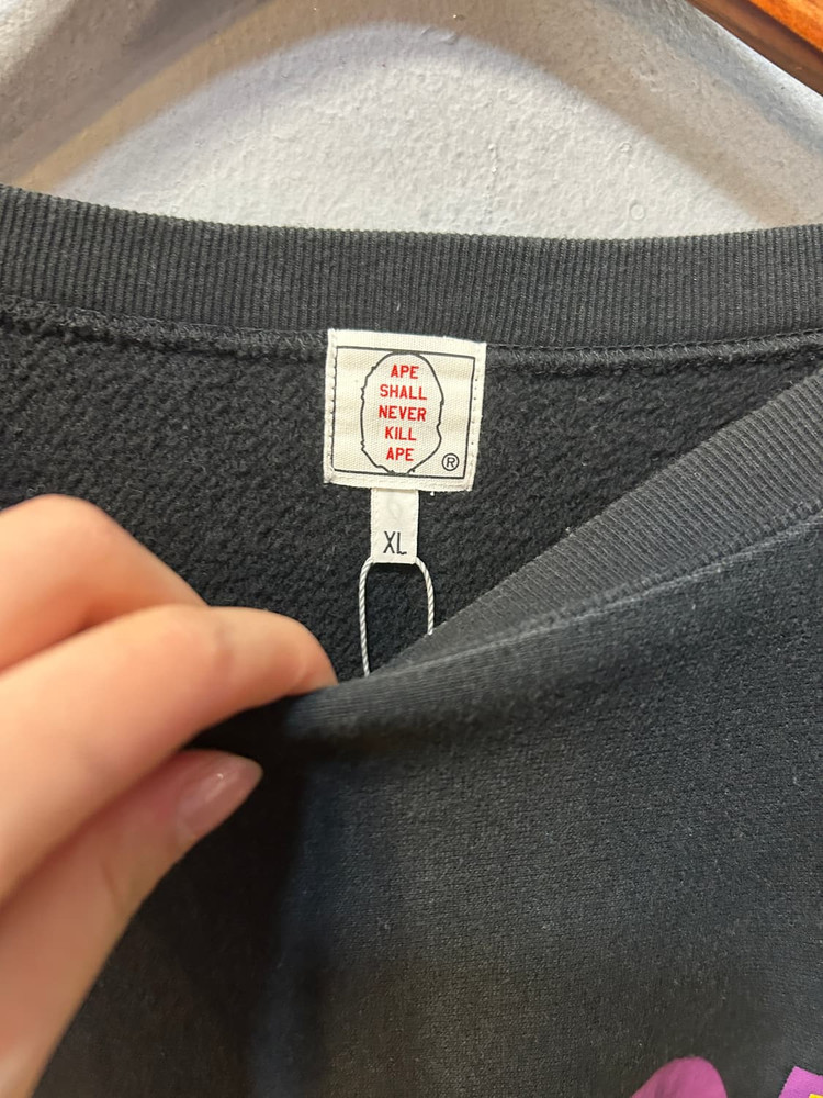 베이프 Ape Shall Never Kill Ape 로고 스웨트셔츠--3