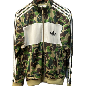 아디다스 x 베이프 그린 카모 트랙 자켓