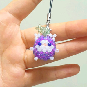 과일 고양이 비즈 키링