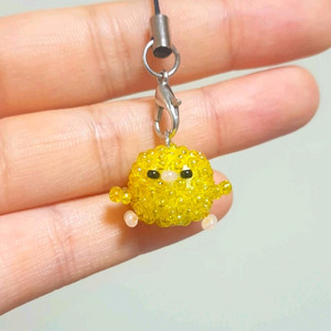 비즈 병아리 키링