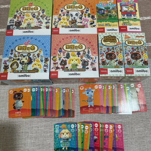 모동숲 아미보 카드 미개봉 박스 1.2.3.4.5탄 캠핑카 산리오 이미지