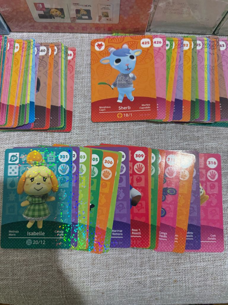 모동숲 아미보 카드 미개봉 박스 1.2.3.4.5탄 캠핑카 산리오 이미지