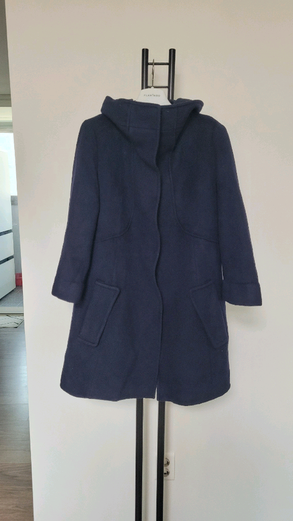 TIME 타임 캐시미어 울 후드코트-82사이즈 이미지