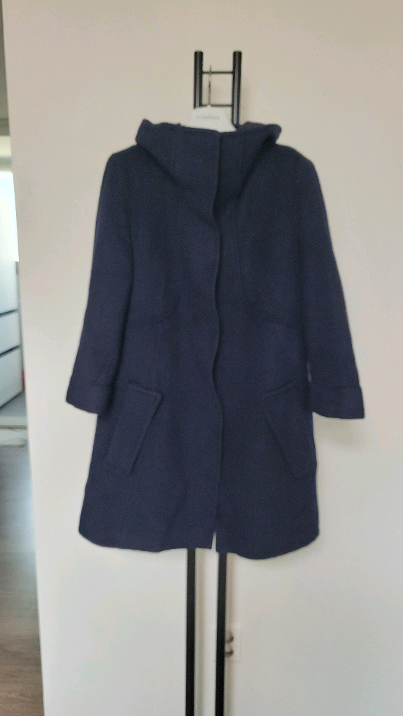 TIME 타임 캐시미어 울 후드코트-82사이즈 이미지