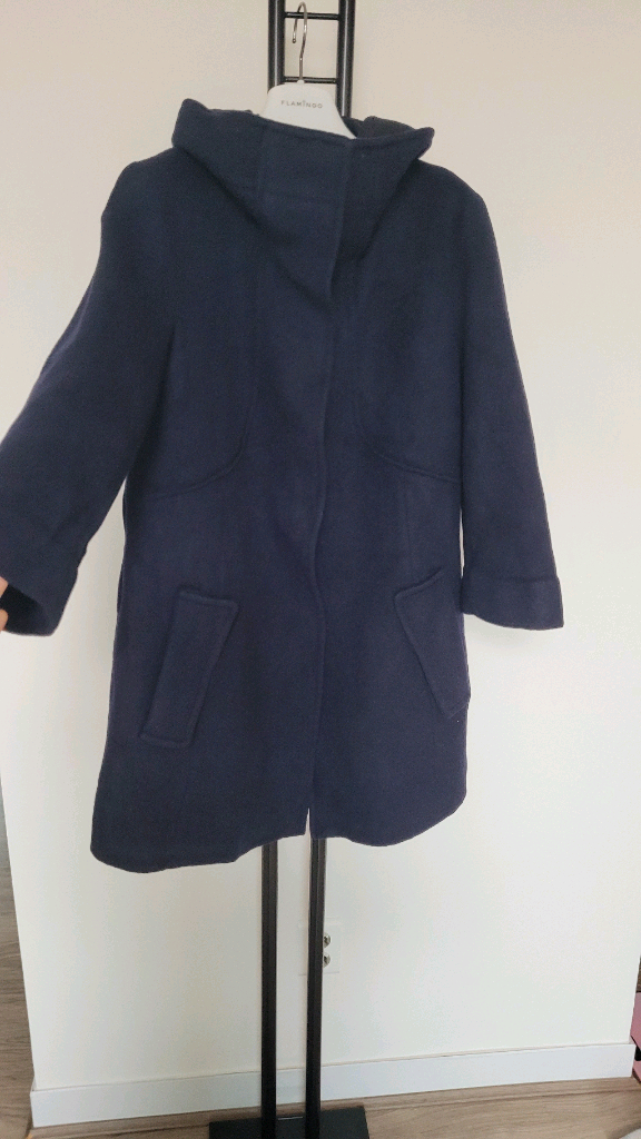 TIME 타임 캐시미어 울 후드코트-82사이즈 이미지