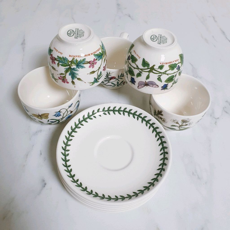 포트메리온 커피잔세트 5인조--3