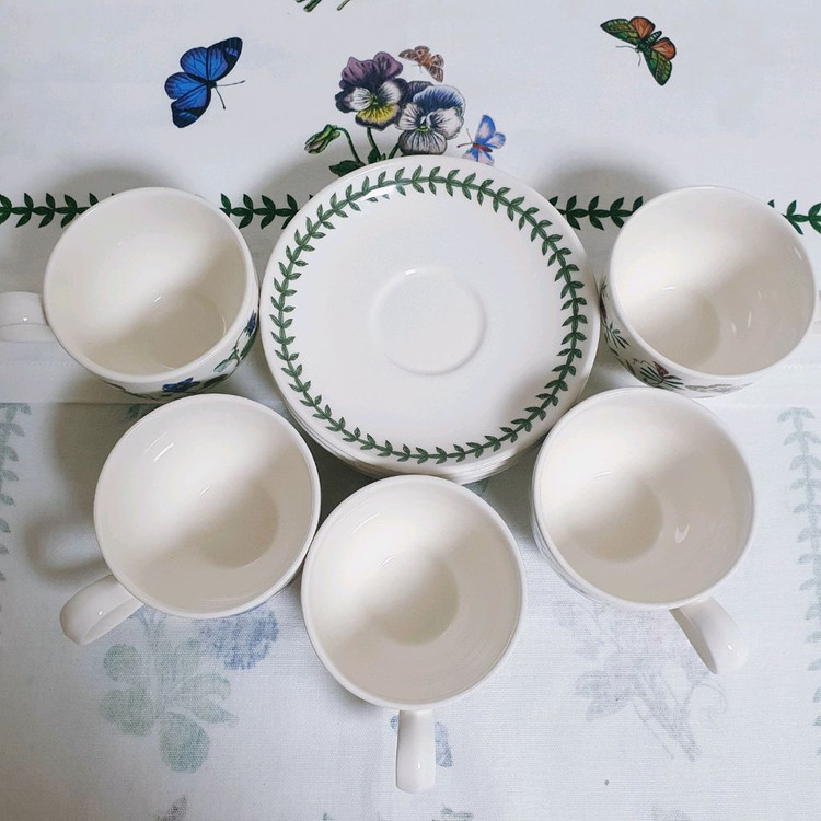 포트메리온 커피잔세트 5인조--5