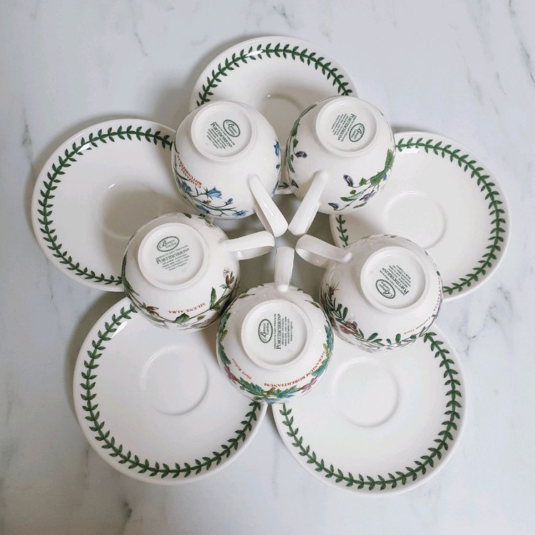 포트메리온 커피잔세트 5인조--6