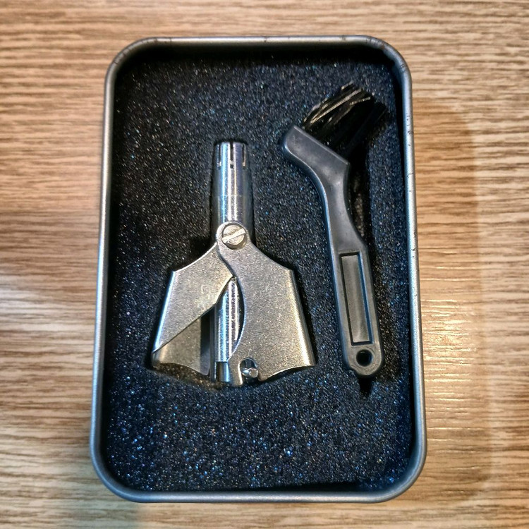 (새제품) 수동 코털 정리기 - 브러쉬, 박스 포함--9