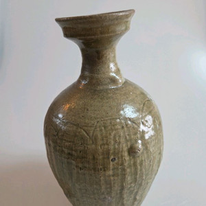 골동품 고려시대 전기 고려청자 참외골 광구병 이미지