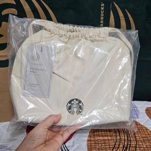 미개봉]스타벅스 특화매장 MD 경동1960 그린 미니 토트백 가방