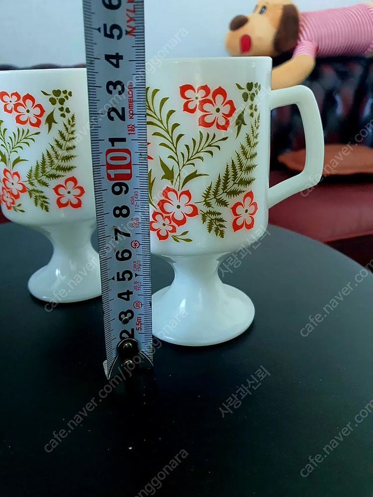 빈티지 패더럴글라스 스텐딩머그--4