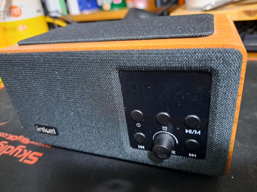 인켈 LED 블루투스 스피커/라디오/폰고속충전--4