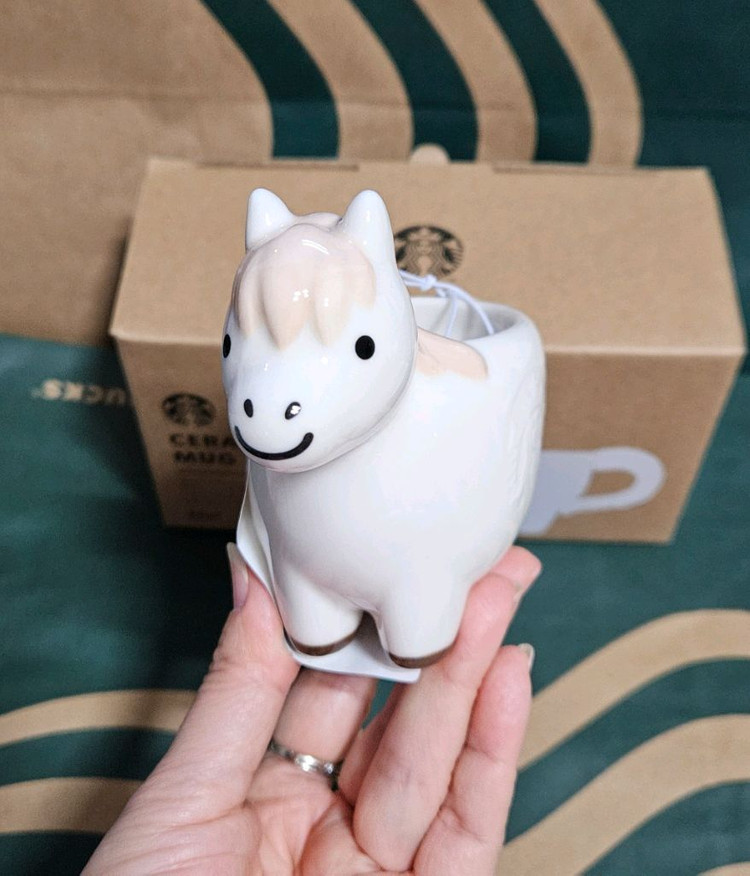 새상품S급]스타벅스 2026 해피 포니 팜 베이비포니 데미 머그 89ml 머그잔 머그컵--4