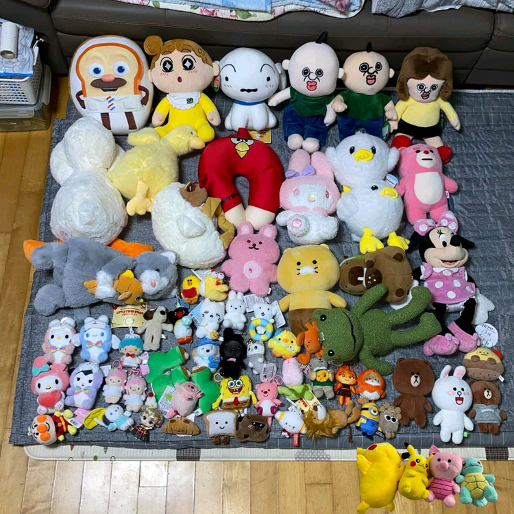 짱오락실 택있는 중형 소형 인형 새삥 인형뽑기 묶음 대량 판매--6