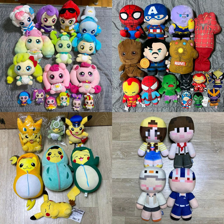 짱오락실 택있는 중형 소형 인형 새삥 인형뽑기 묶음 대량 판매--8