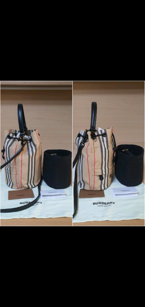 버버리 포이베 크로스백/버킷백 새상품급 정품(감정O)구찌프라다루이비통디올고야드샤넬셀린느보테가생로랑발렌시아가버버리가방--6