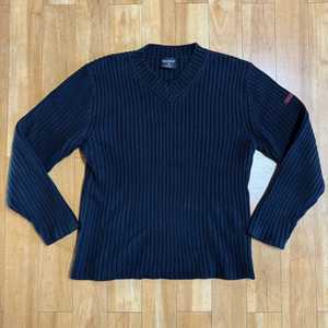 폴로 진스 남성 브이넥 니트 블랙 XL