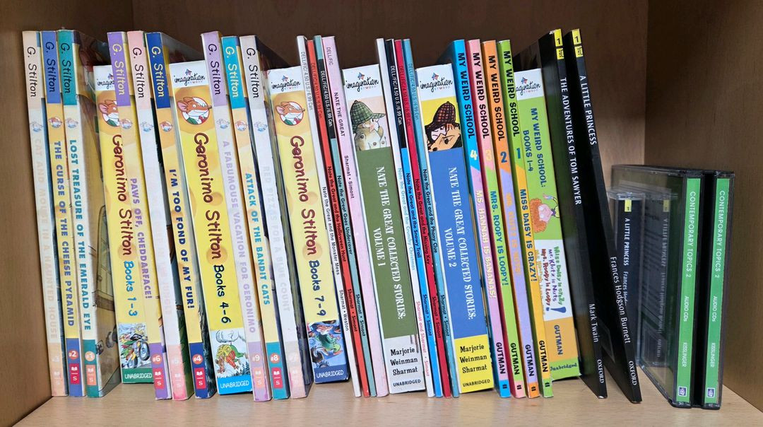 영어책 23권 네이트 더 그레이트, 제로니모 스틸턴, 미스 데이지 이즈 크레이지 등 오디오북--1