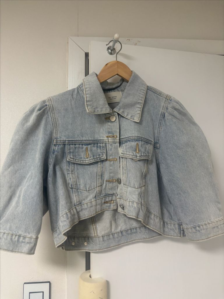 바이씨니 씨니데님자켓 청자켓 바이씨니자켓 크롭자켓--2