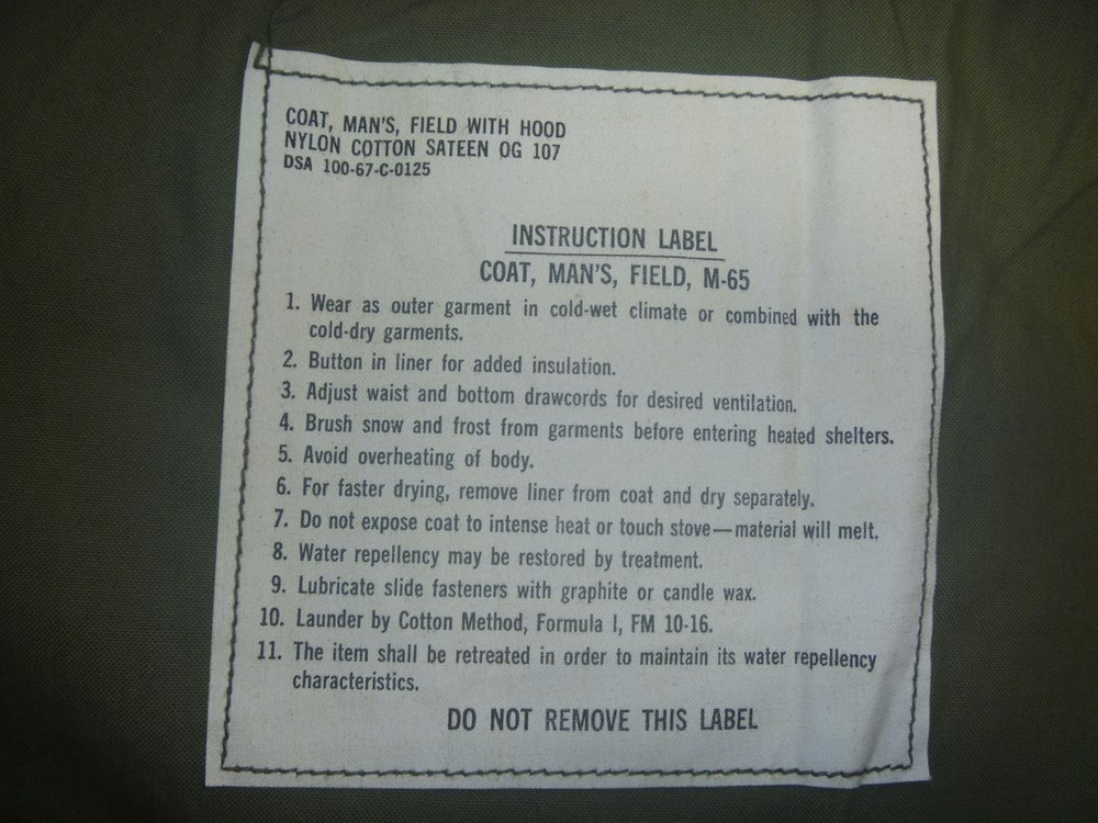 미군 2세대 M - 65 필드자켓 야상 M - S--6