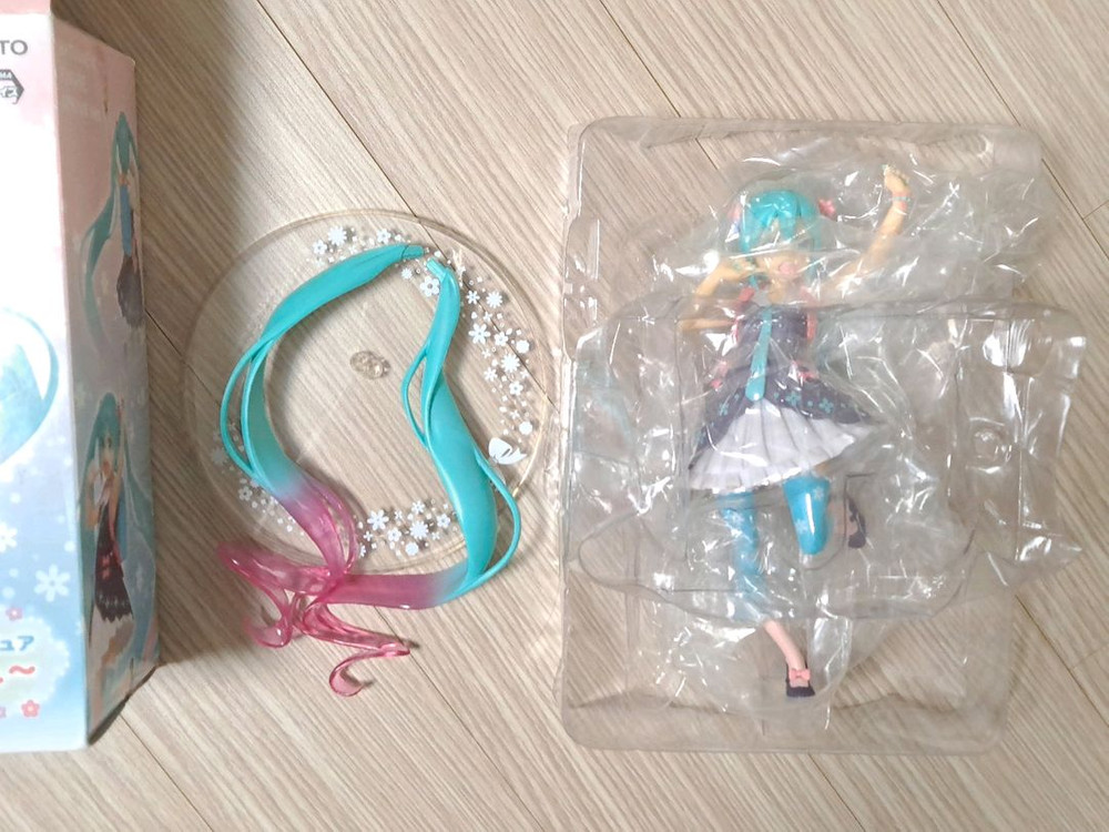 타이토 보컬로이드 사계절 봄 옷 하츠네미쿠 하츠네 미쿠 피규어 스케일--3