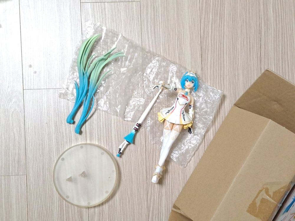 반프레스토 2015 레이싱 미쿠 레이싱미쿠 하츠네미쿠 피규어 SQ 스케일--2