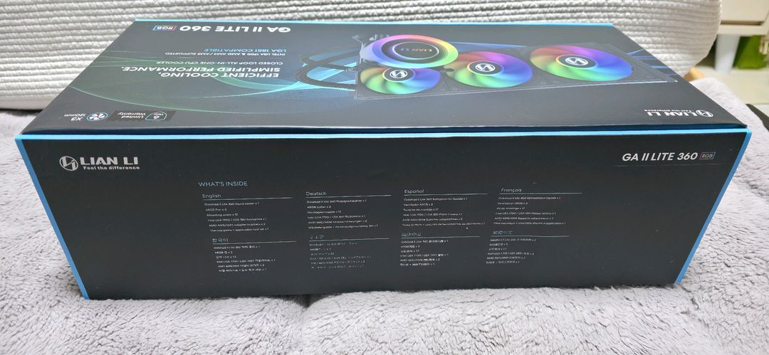 리안리 GA2 Lite 360 RGB 수냉쿨러 새제품--1