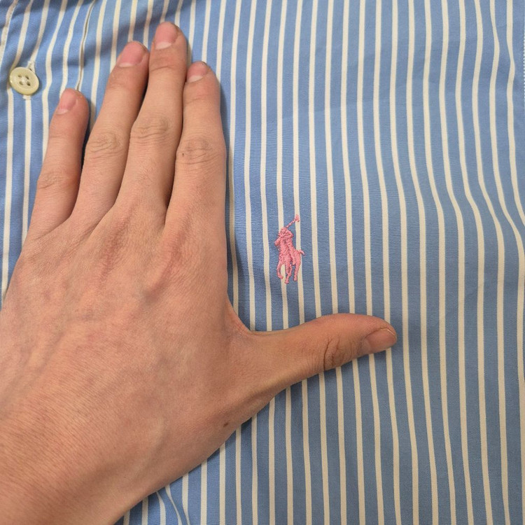 폴로 랄프로렌 스몰포니 스트라이프 반팔 셔츠 L(100)--3