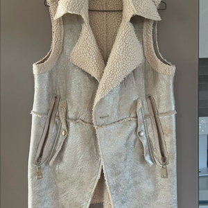 수입 고퀄 글리터 스타일조끼 양털조끼 베스트