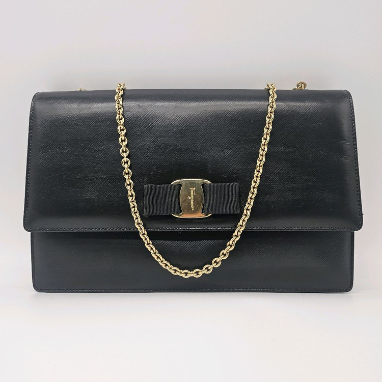 정품 페라가모 지니 체인 크로스백--8