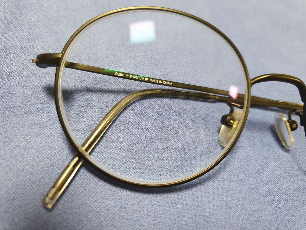 2ditor 투디터 동글이 안경 베타 티타늄 블랙 검정색 안경테 메탈--2