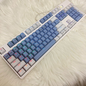 앱코 해커K8200파스텔 블루 크리스탈키캡 게이밍키보드