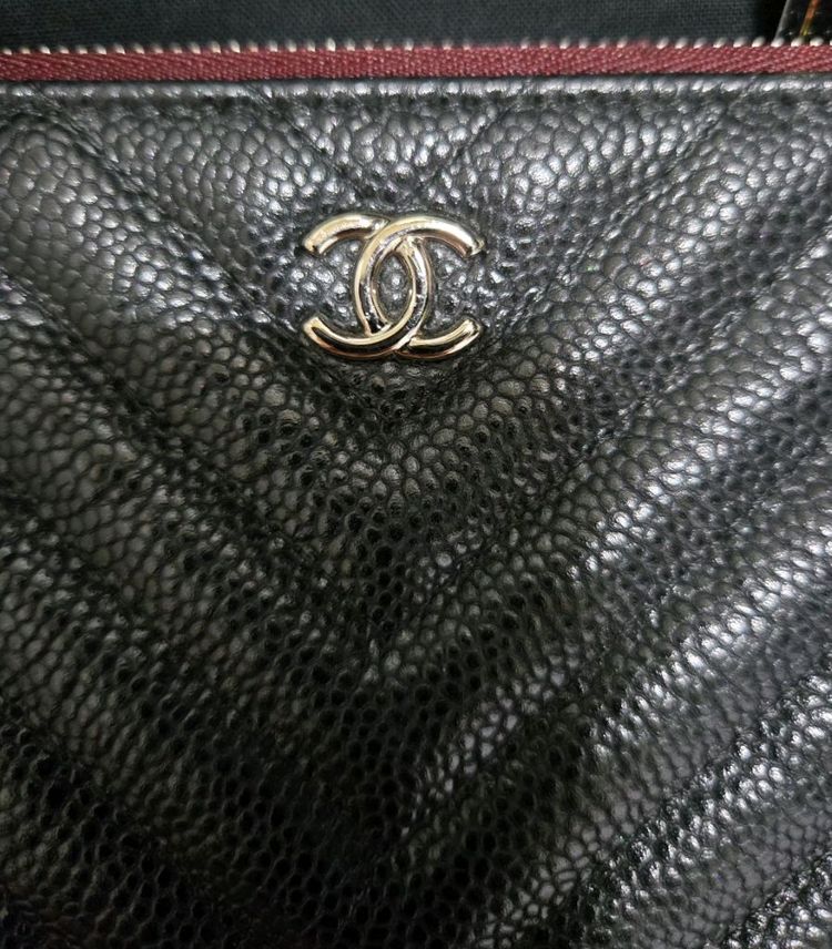 정품 샤넬 쉐브론 캐비어 미듐 클러치 (급처분가)--2