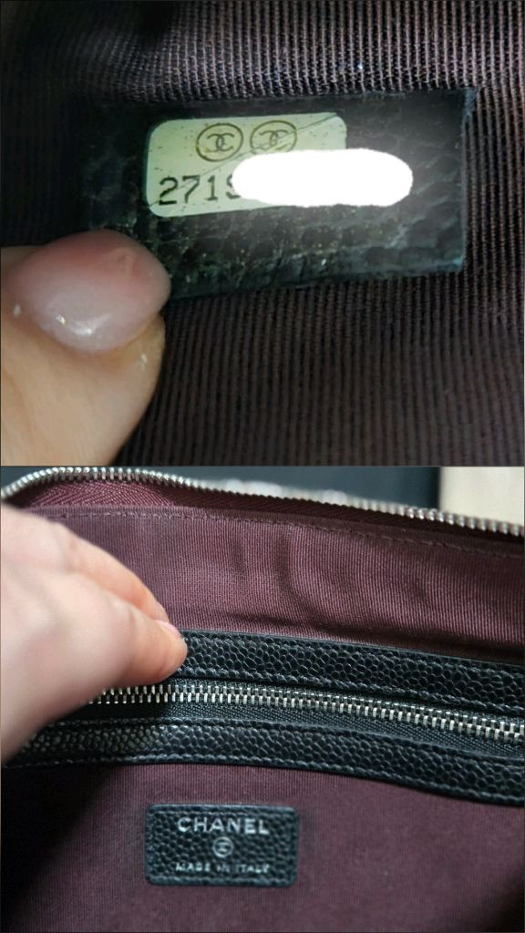 정품 샤넬 쉐브론 캐비어 미듐 클러치 (급처분가)--6