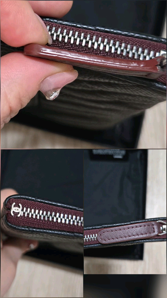 정품 샤넬 쉐브론 캐비어 미듐 클러치 (급처분가)--7