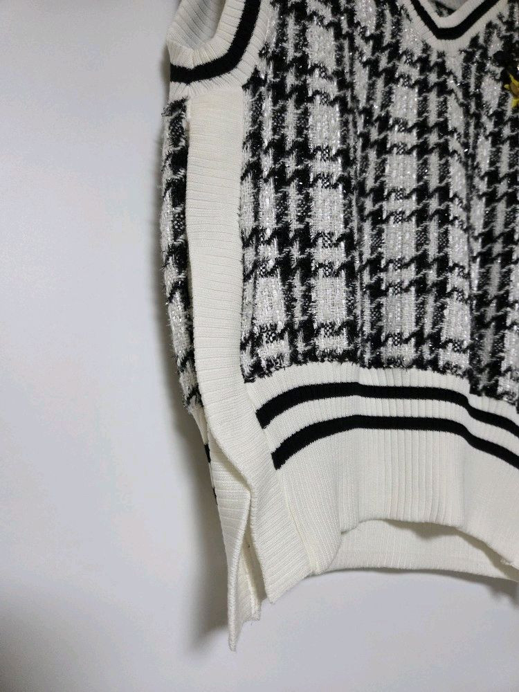 한섬 폼더스토어 THE STORE 20 시퀸 비즈 장식 니트 베스트 (S) 이미지