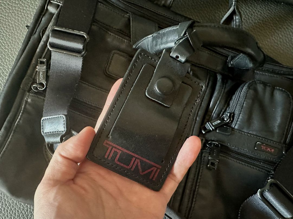 투미 알파 티패스 미디엄 스크린 랩탑 슬림 브리프 올레더 블랙--8